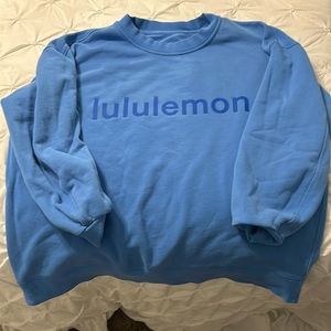 Blue Lululemon Crew Neck Oversized, Size 8